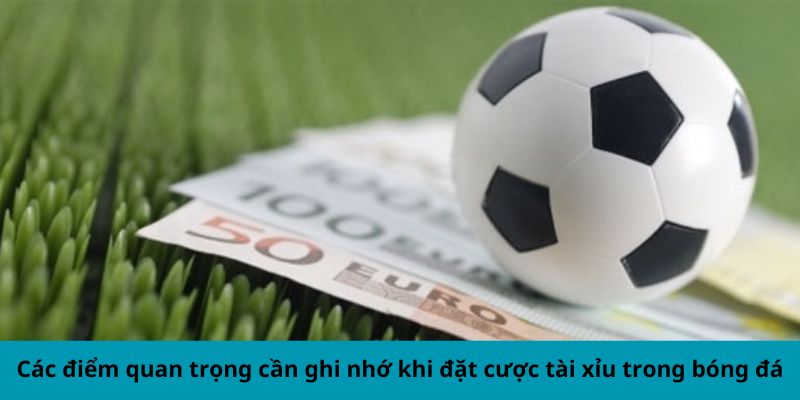 Các điểm quan trọng cần ghi nhớ khi đặt cược tài xỉu trong bóng đá