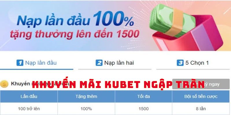 Đăng nhập kèm nạp tiền Kubet sẽ nhận ưu đãi