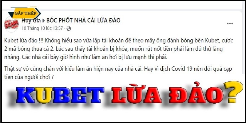 Bóc trần những sự thật về Kubet lừa đảo thành viên