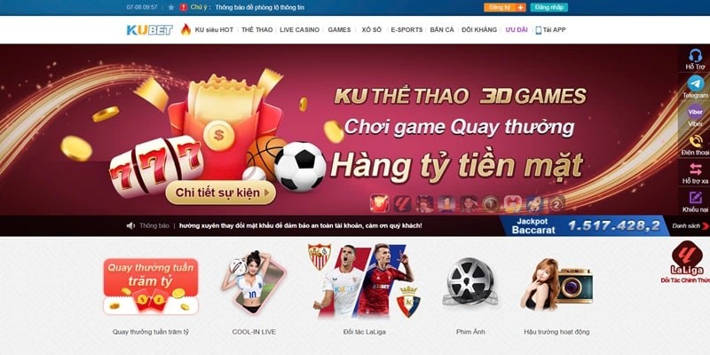 Uy tín của Kubet được khẳng định khi có nhiều tính năng độc quyền